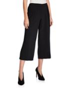 Wide-leg Cropped Pull-on Pants
