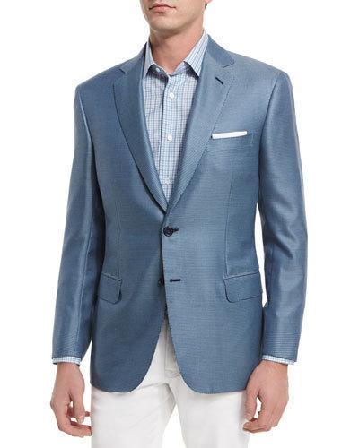 Tic Two-button Silk-blend Blazer,