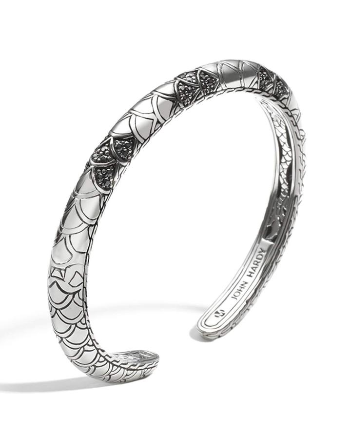 Legends Naga Slim Kick Cuff W/ Black Sapphires,