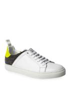 Bari Mixed Leather Low-top Basket