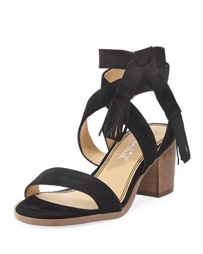 Janine Suede Ankle-wrap