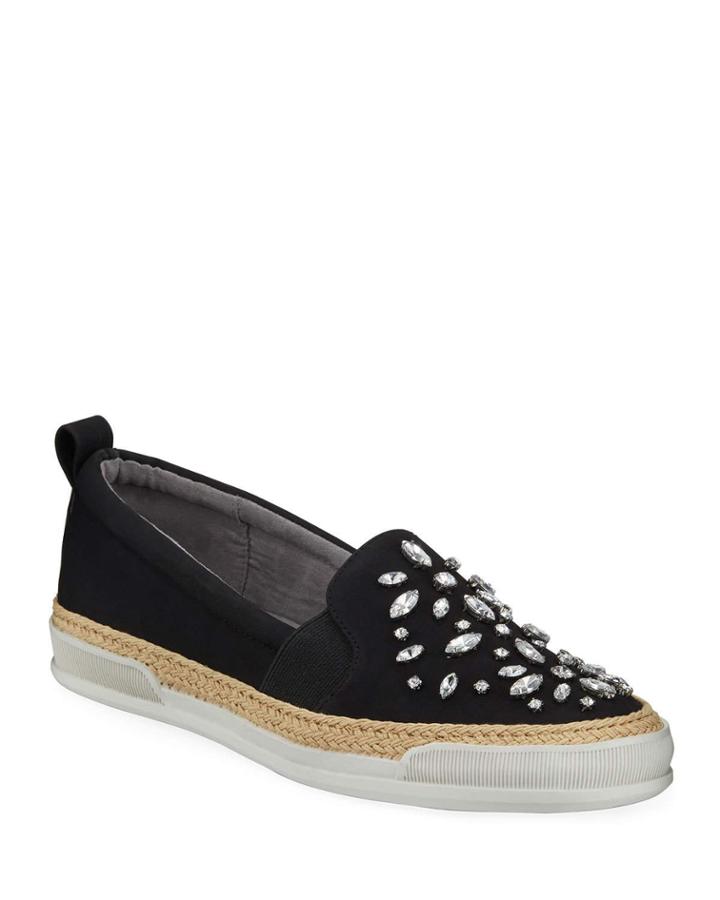 Tillie Crystal-embellished Espadrille