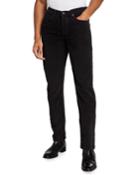 Men's Slim Fit Corduroy Pants, Black