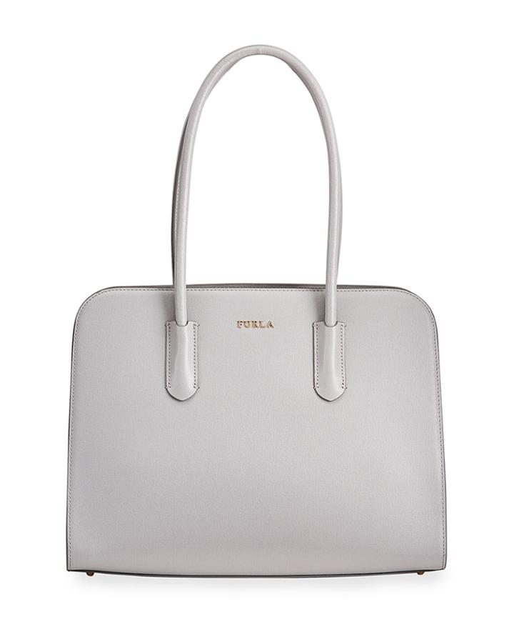 Mae Medium Saffiano Top Handle Tote Bag
