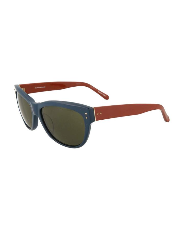 Acetate Colorblocked Novelty Cat-eye