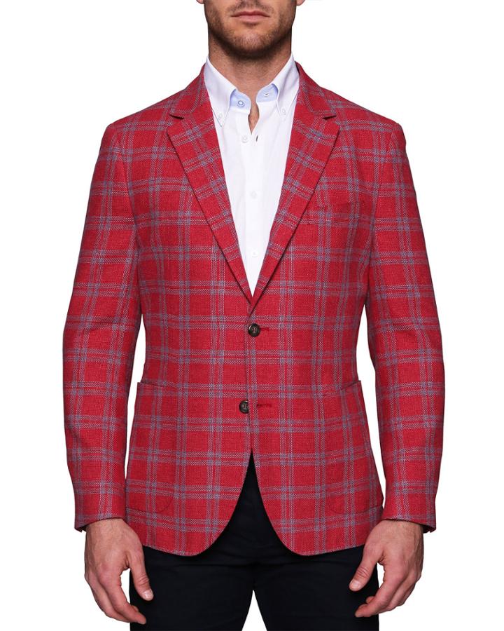 Men's Plaid Linen/cotton