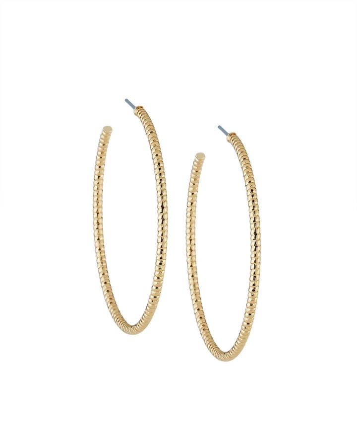 Textured Twist Hoop Earrings