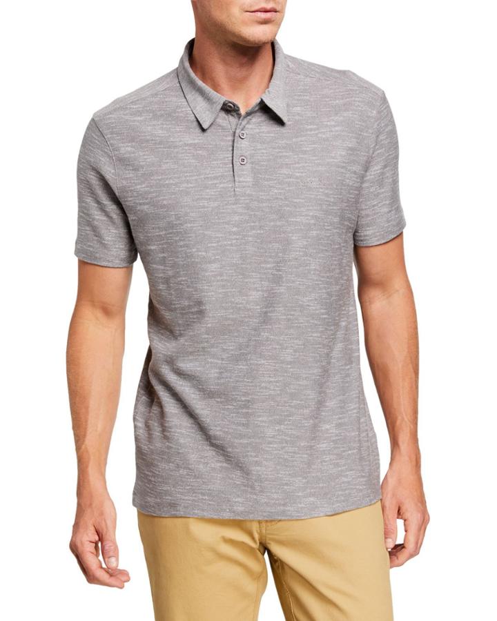 Men's Two-tone Slub Polo