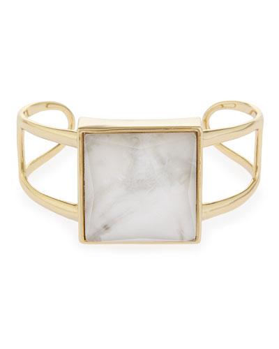 Geometric Square Cutout Cuff Bracelet