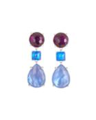Wonderland 3-stone Drop Earrings In