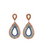 Multi-crystal Teardrop Earrings