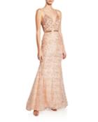 Beaded Metallic Spaghetti-strap