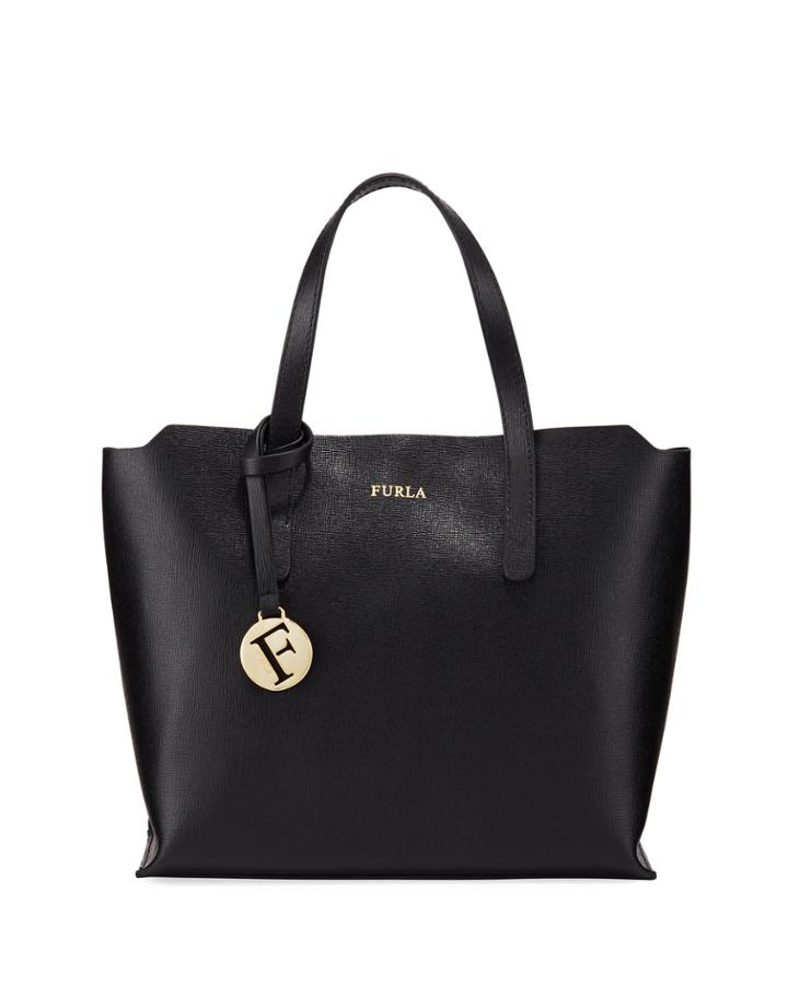 Sally Small Saffiano Leather Tote Bag