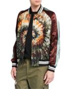 Men's Tie-dye Bomber Jacket