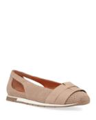 Luca Cutout Perforated Leather Comfort Flats