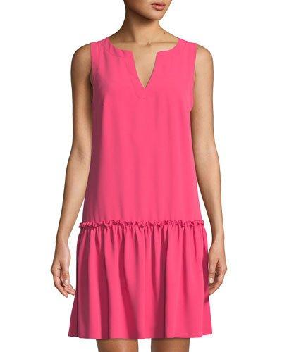 Yarrow Sleeveless Crepe Dress