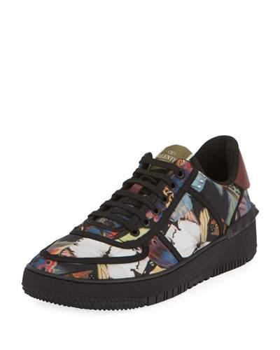 Men's Printed Nylon Low-top
