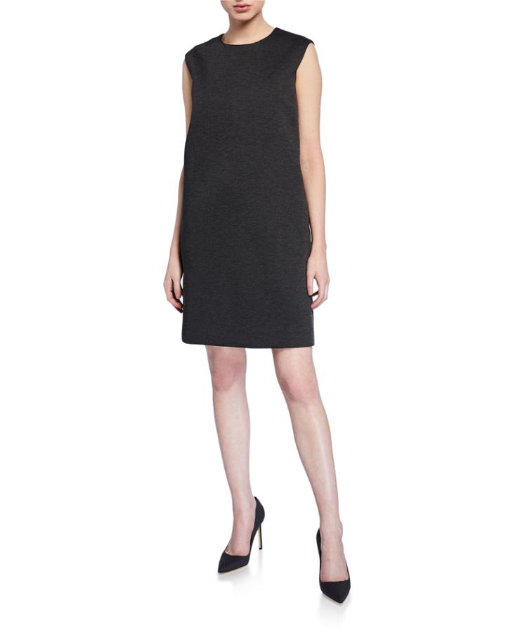 Sleeveless Sheath Dress, Dark Gray