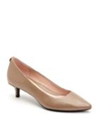 Naomi Leather Kitten-heel Pumps