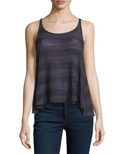 Kuala Striped Knit Tank, Navy