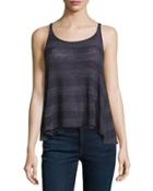 Kuala Striped Knit Tank, Navy