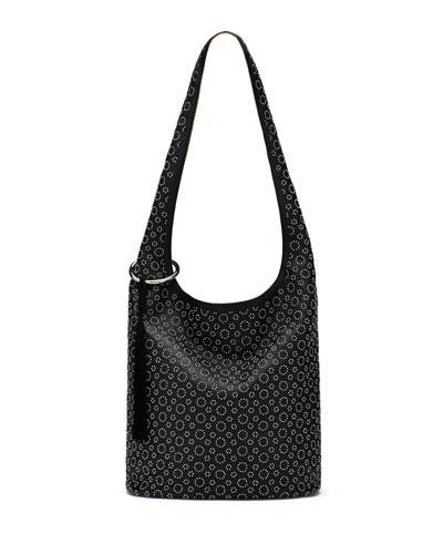 Finley Courier Studded Hobo Bag, Black