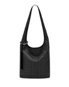 Finley Courier Studded Hobo Bag, Black