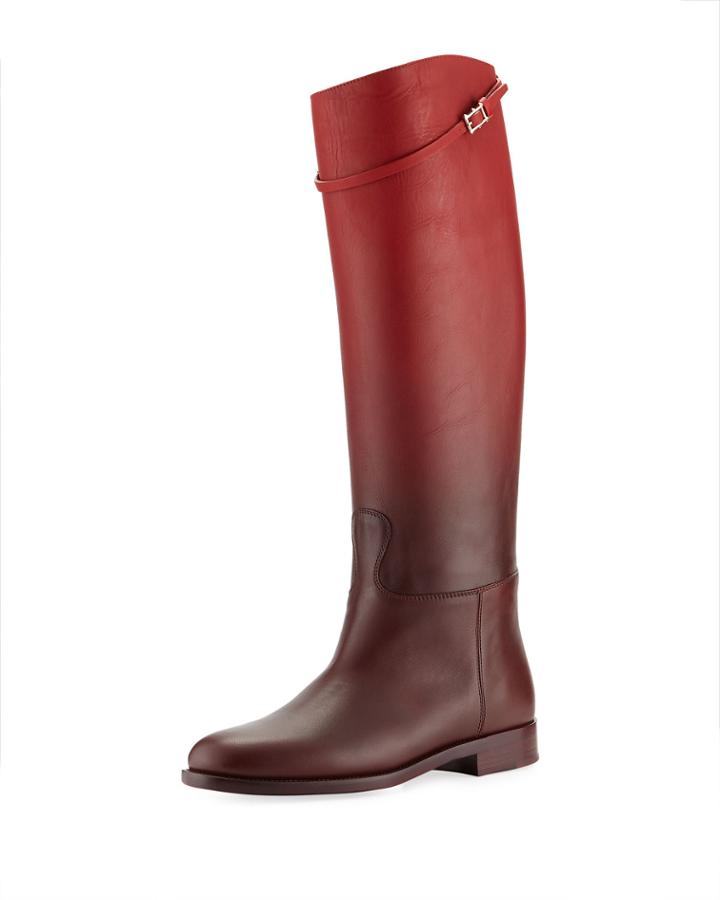 Tall Ombre Knee Boots