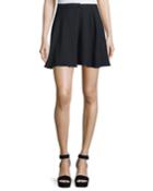 High-waist A-line Mini Skirt, Dark Night