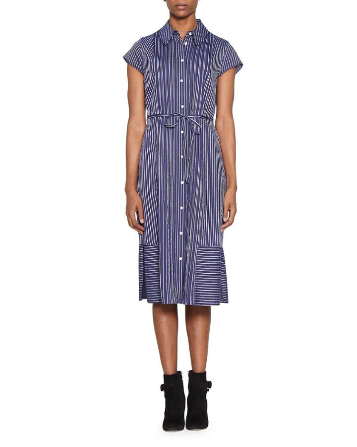 Marie Striped Midi
