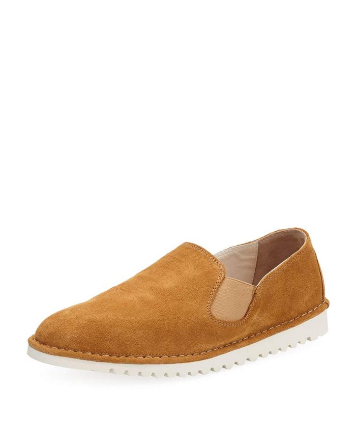 Oralie Suede Sneakers, Camel