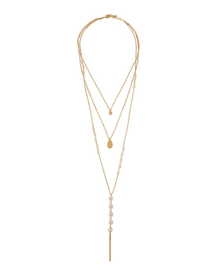 Three-layer Pearly Necklace