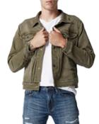 Men's Denim Snap-front Jacket