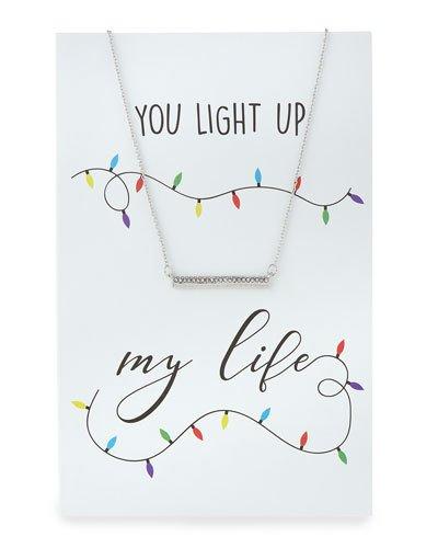 Holiday Bar Necklace With Card