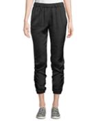 William Gathered-leg Pants, Black