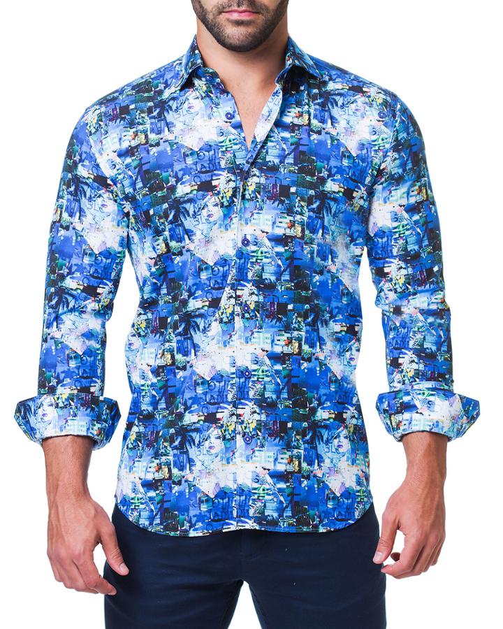Men's Fibonacci Lifetime Blue Shaped-fit