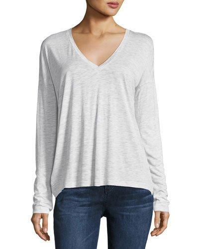 Drop-sleeve V-neck Tee