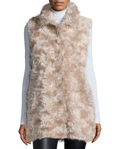 Mohair Hidden-placket Vest