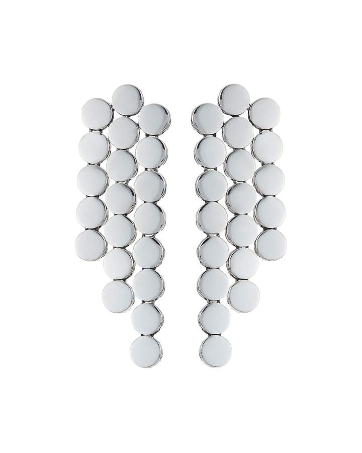 Dot 3-row Linear Earrings