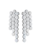 Dot 3-row Linear Earrings