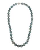 14k White Gold Tahitian Pearl Necklace