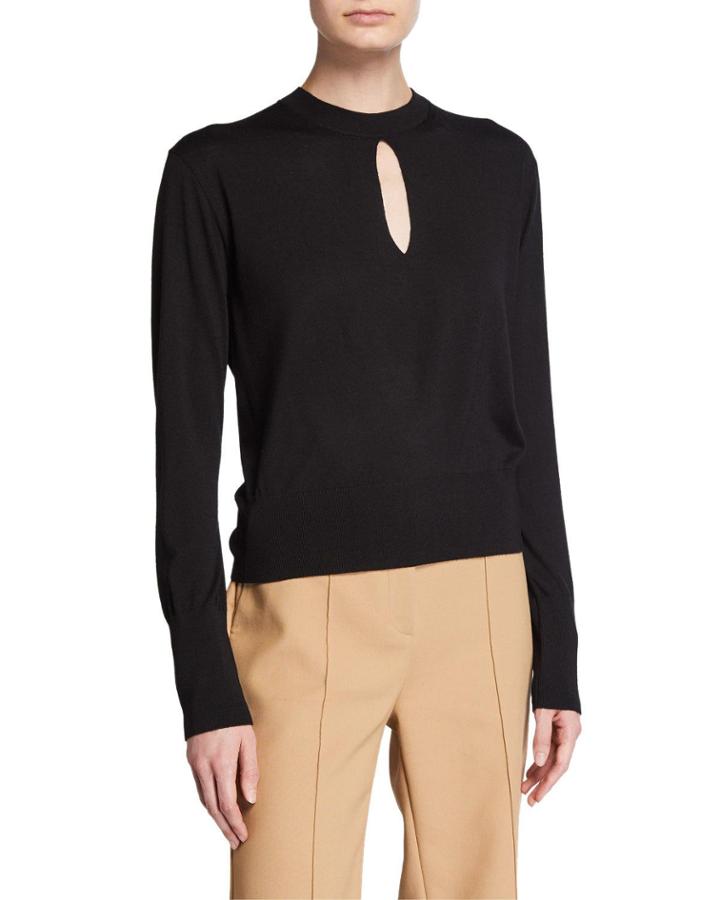 Keyhole Turtleneck Regal Wool