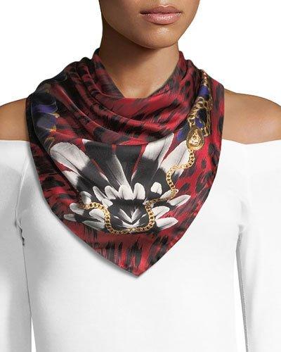 Circle Floral Foulard