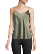 Satin Scalloped Camisole Top