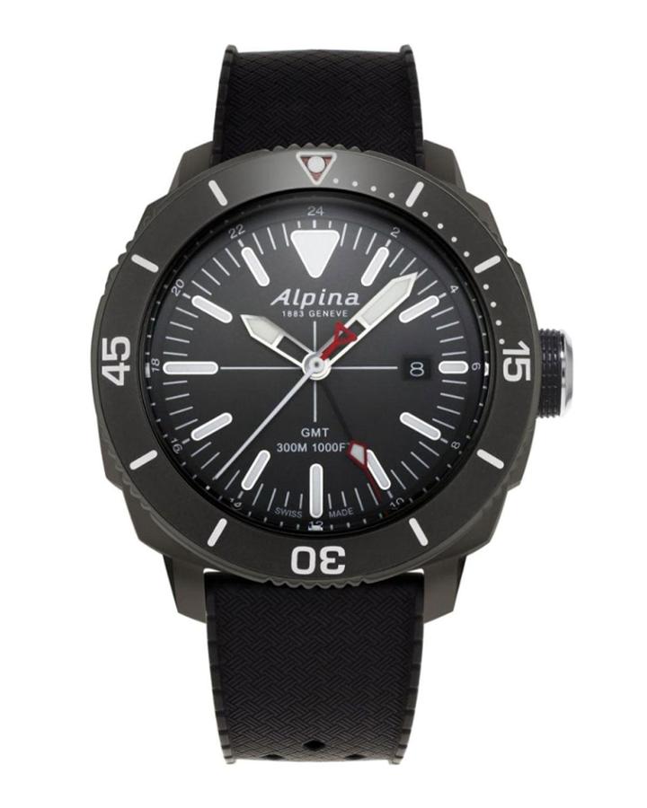 Men's Seastrong Diver 44mm Watch W/ Rubber