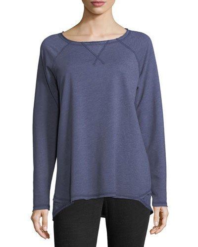 Long-sleeve Cotton-blend Top