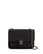 Mila Velvet Quilted-pocket Crossbody Bag