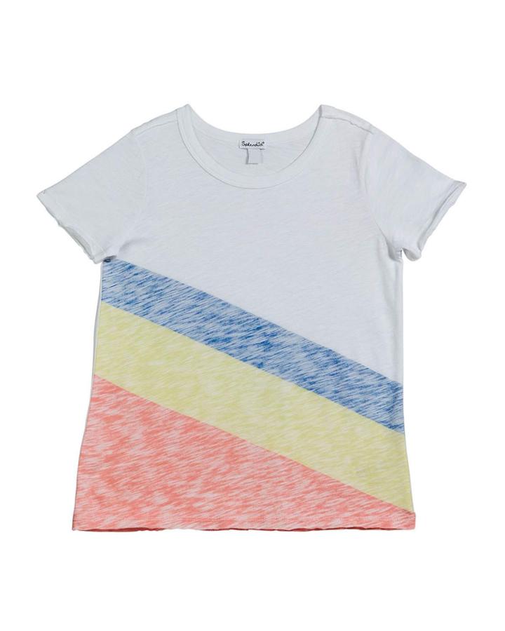 Sunrise Stripe Slub Jersey Top,