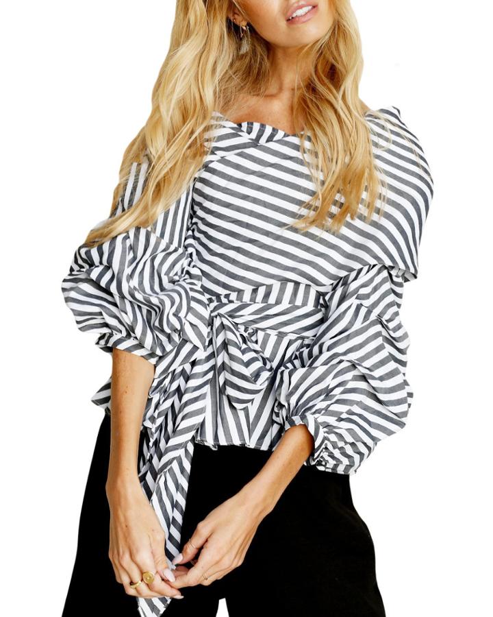 Lover's Lane Balloon-sleeve Blouse