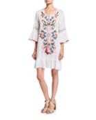 Hacienda Calypso Embroidered Dress